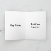 U MAAKT ME VOELEN ZOALS DE NACHT AFDANKEN KAART (Binnen)