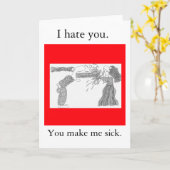 U maakt me ziek kaart (Gele Bloem)