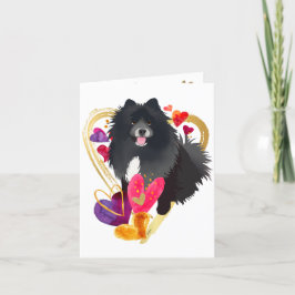 U MAAKT MIJN HARTJE ZWART - Lapphund-kaarten Feestdagen Kaart