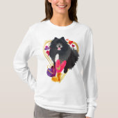U MAAKT MIJN HARTJE ZWART - Lapphund witte shirten T-shirt (Voorkant)