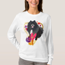 U MAAKT MIJN HARTJE ZWART - Lapphund witte shirten T-shirt
