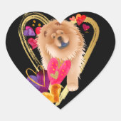 U MAAKT MIJN HARTJE ZWART - stickers met een rode (Voorkant)