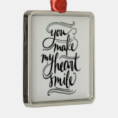 **U MAAKT MIJN HARTSMILE** ORNAMENT (Rechts)
