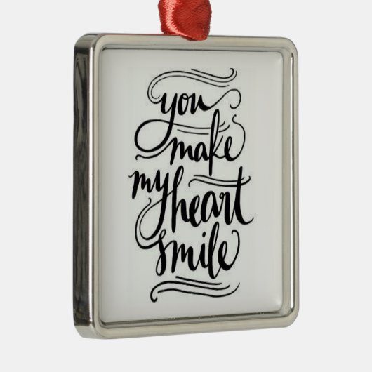 **U MAAKT MIJN HARTSMILE** ORNAMENT (Rechts)