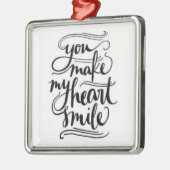 **U MAAKT MIJN HARTSMILE** ORNAMENT (Links)