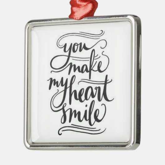 **U MAAKT MIJN HARTSMILE** ORNAMENT (Links)