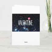 U maakt mijn heelal zoete Valentijnsdag Feestdagen Kaart (Achterkant)