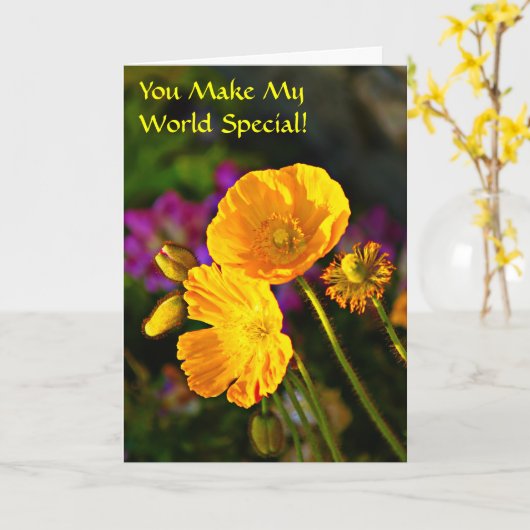 U maakt Mijn Kaart van de Dag van de (Gele Bloem)