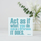 U maakt tot een Verschil Motivatie Briefkaart (Staand voorkant)