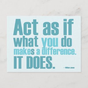 U maakt tot een Verschil Motivatie Briefkaart