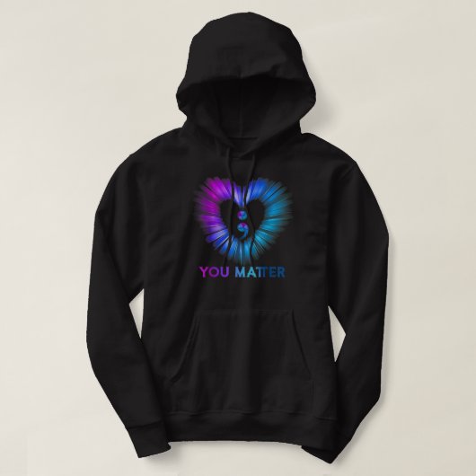 U maakt zelfmoordbewust en preventiesemico belangr hoodie (Design voorkant)