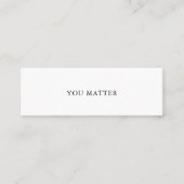 U MAAKT ZELFSTANDIGE Mini Kaart Nr. 1 Mini Visitekaartje (Voorkant)