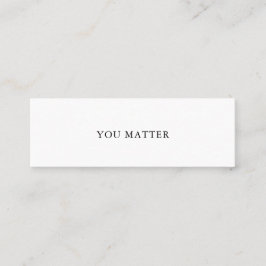 U MAAKT ZELFSTANDIGE Mini Kaart Nr. 1 Visitekaartje