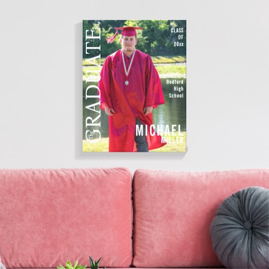 U maakte het Hoesje van het Afstuderen Tijdschrift Canvas Afdruk (Insitu (Woonkamer))