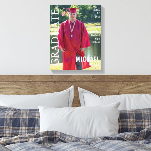 U maakte het Hoesje van het Afstuderen Tijdschrift Canvas Afdruk (Insitu (Slaapkamer))