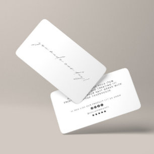 U maakte onze dag Business Dank u Korting Kaart