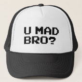 U MAD BRO? meme/chat/irc/4chan/troll/trolling Trucker Pet (Voorkant)