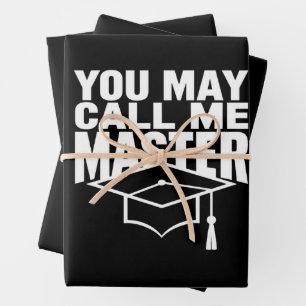 U mag mij Master Degree Afgestudeerde 2024 noemen Inpakpapier Vel