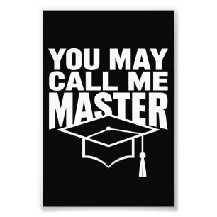 U mag mij Masterdiploma Afgestudeerde 2024 noemen Foto Afdruk