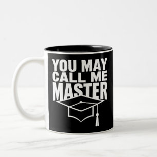 U mag mij Masterdiploma Afgestudeerde 2024 noemen Tweekleurige Koffiemok