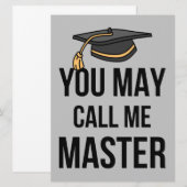 U mag mij Meester I noemen Kaart (Voorkant / Achterkant)