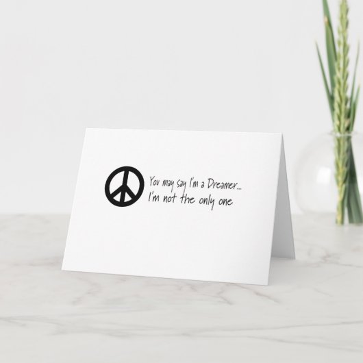 U Mei zegt ik een Escapist ben Kaart (Voorkant)