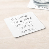 U merkt nooit het Onderzetter van het Document (Schuin)