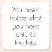 U merkt nooit het Onderzetter van het Document (Voorkant)