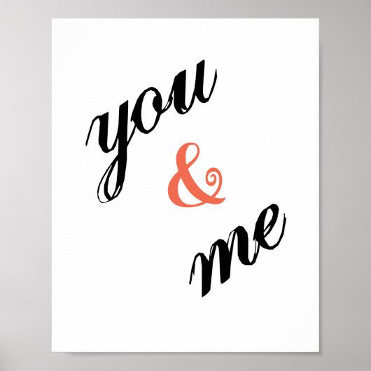 U & mij Poster (standaard lijst afbeelding) (Voorkant)