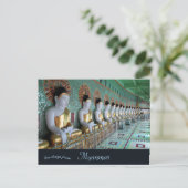 U Min Thonze Caves Sagaing Hills Mandalay Myanmar Briefkaart (Staand voorkant)