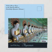 U Min Thonze Caves Sagaing Hills Mandalay Myanmar Briefkaart (Voorkant / Achterkant)