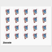U - MINIATURE VIERKANTE STICKER (Vel)
