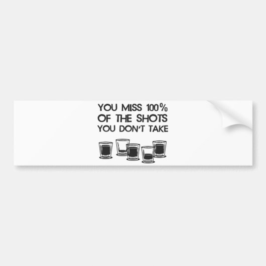 U Miss 100% van de schoenen die u niet gebruikt Bumpersticker (Voorkant)