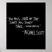 U Miss 100 van de schoenen die u niet gebruikt Poster (Voorkant)