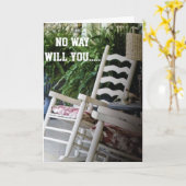 U MOET DE BIRTHDAG VAN DE KLIM "OVER DE HILL" LAZE KAART (Gele Bloem)