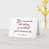 U moet doen wat u niet kunt doen kaart (Gele Bloem)