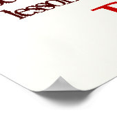 u moet pijn doen om de herfst te kennen om poster (Hoek)