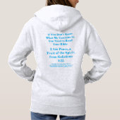 U moet uw bijbelvredeskostuum lezen hoodie (Achterkant)