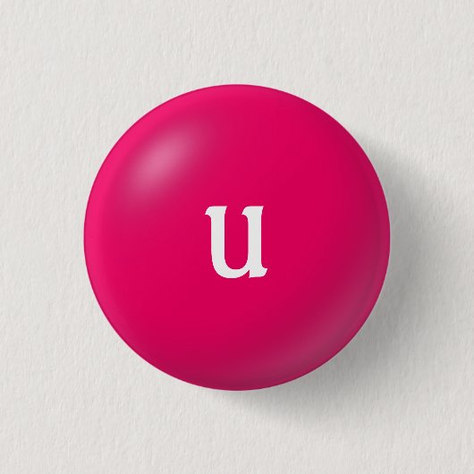 U Monogram Button (Voorkant)