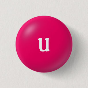 U Monogram Button