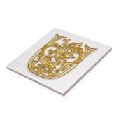 U Monogram "Irish Gold" keramische tegels Tegeltje (Zijkant)