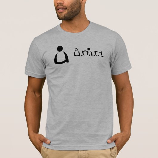 u n.n.i.r.1 BlackAndWhiteForTrademark20090820 T-shirt (Voorkant)