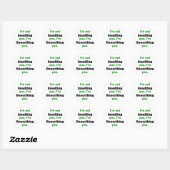 U niet beledigen ronde sticker (Vel)