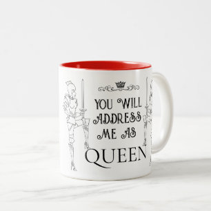 U Noemt Me KONINGIN Tweekleurige Koffiemok