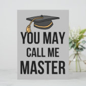 U Noemt Mij Maar Meester I Kaart (Staand voorkant)