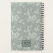 U omringt me Groene Floral Bedrijfsplanner Planner (Achterkant)