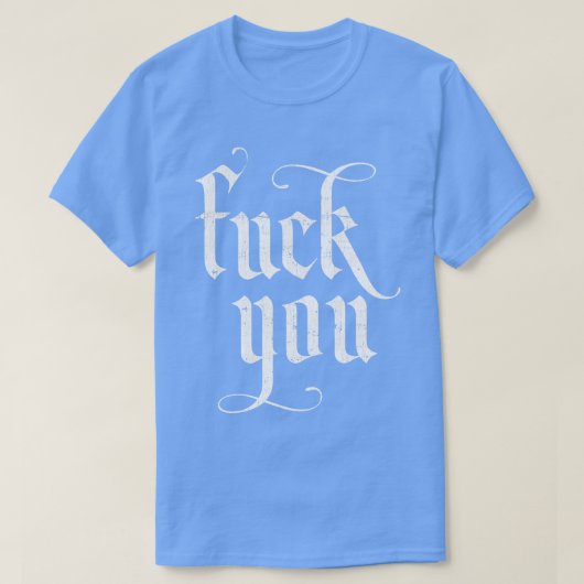 U onbeschoft Typografie Quote Design 3 T-shirt (Design voorkant)