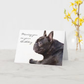 U ontbreekt op uw Franse Bulldog-kaart Kaart (Gele Bloem)