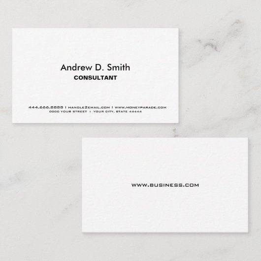 U ontwerpt wij druk, bedrijfsdruk douane visitekaartje (Voorkant / Achterkant)