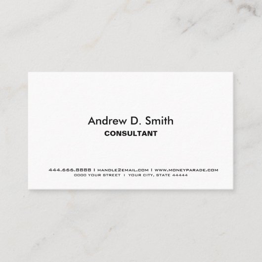 U ontwerpt wij druk, bedrijfsdruk douane visitekaartje (Voorkant)